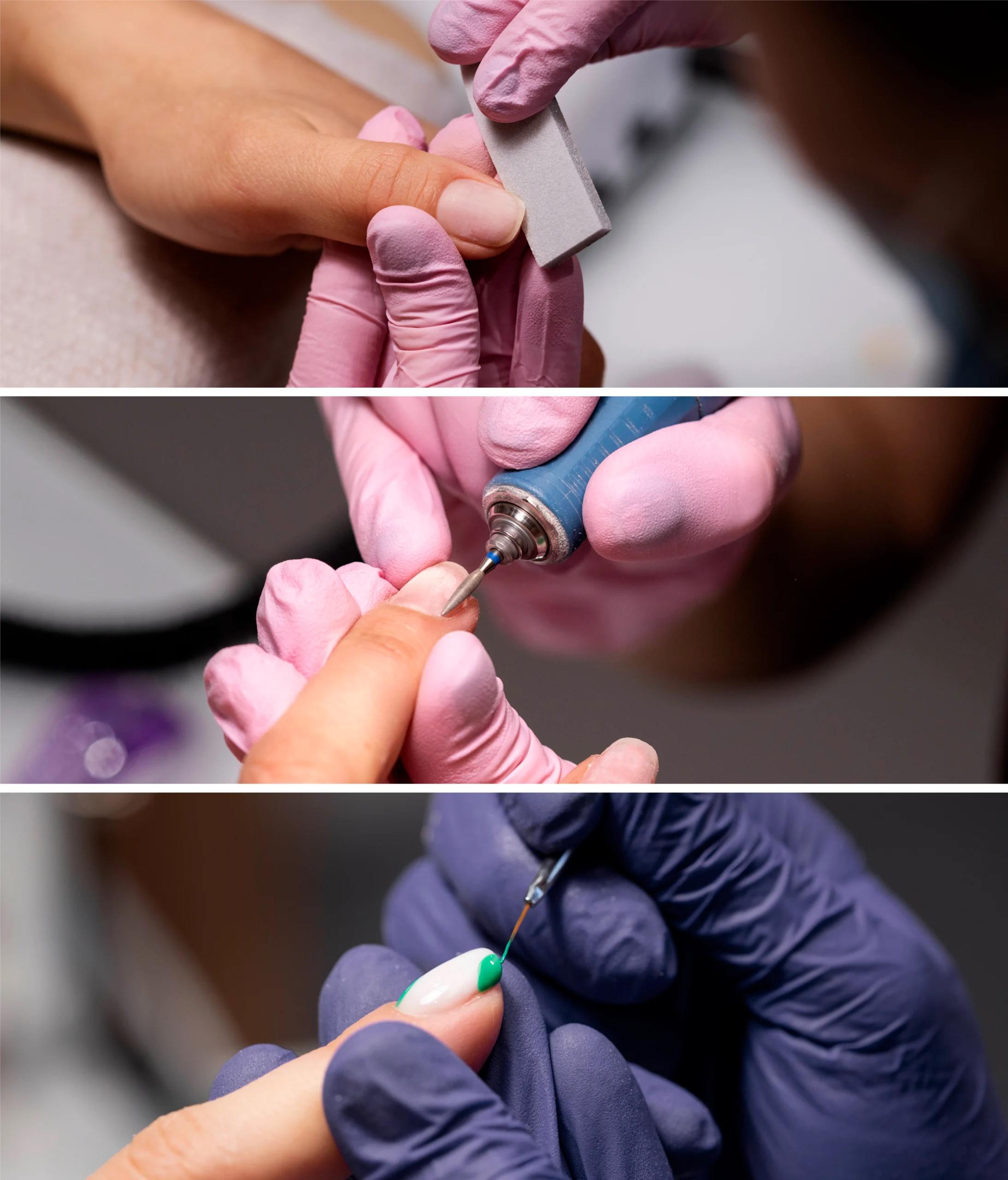 professional painting nails scaled